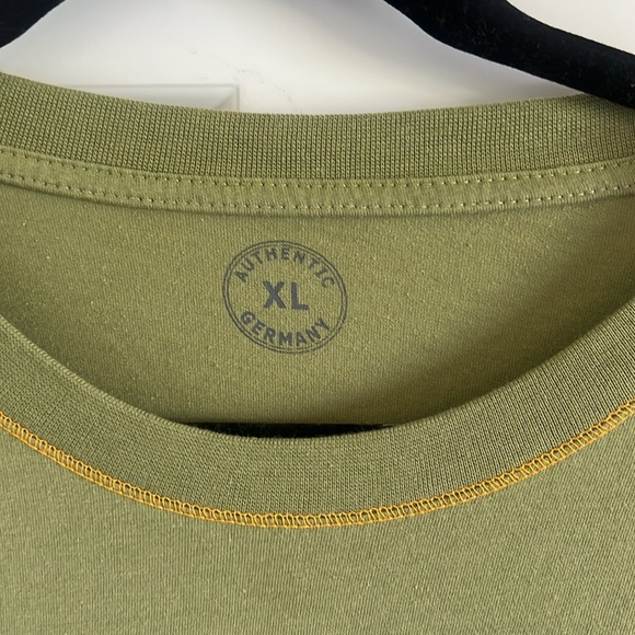 Authentic Germany Embossed XL T-shirt in Army Green Color - Picture 3 of 7